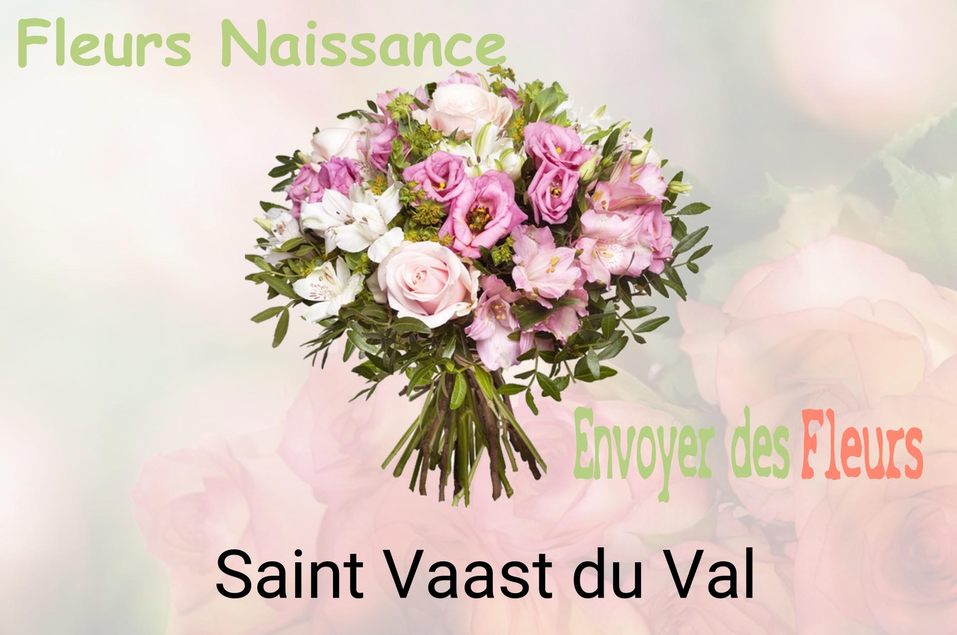 Bouquet de fleurs de naissance livré à Saint-Vaast-du-Val